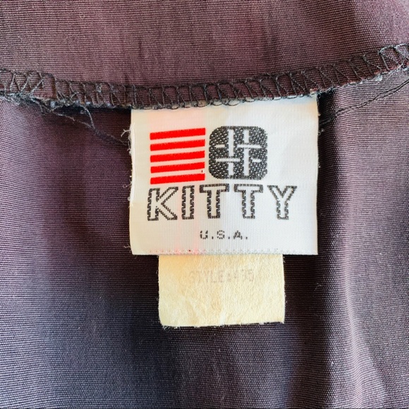 Vintage 80’s/90’s Long Sleeve Black Body Con Dress - Picture 7 of 8